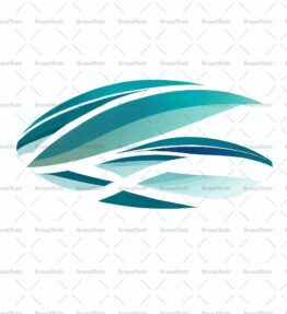 Abstraktes Surfbrett und Wellen